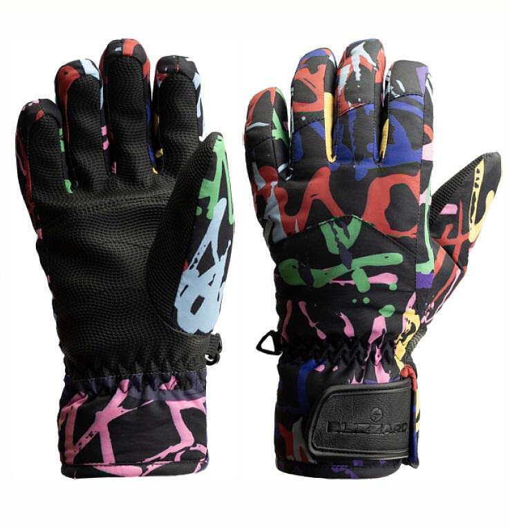 Juniorskie rękawice narciarskie Blizzard Spark Junior black/multicolor
