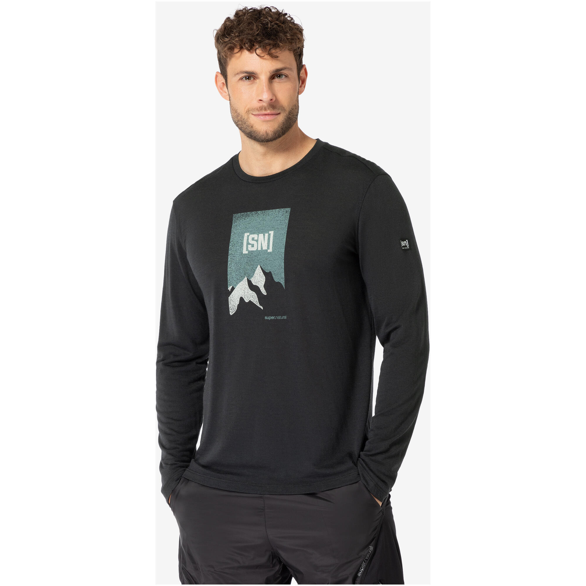 Koszulka z długim rękawem męska SUPER.NATURAL M 2 Pitch LS