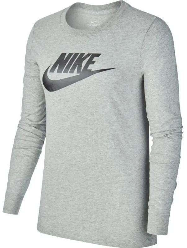 Szary T-shirt damski Nike Essential Icon Futura