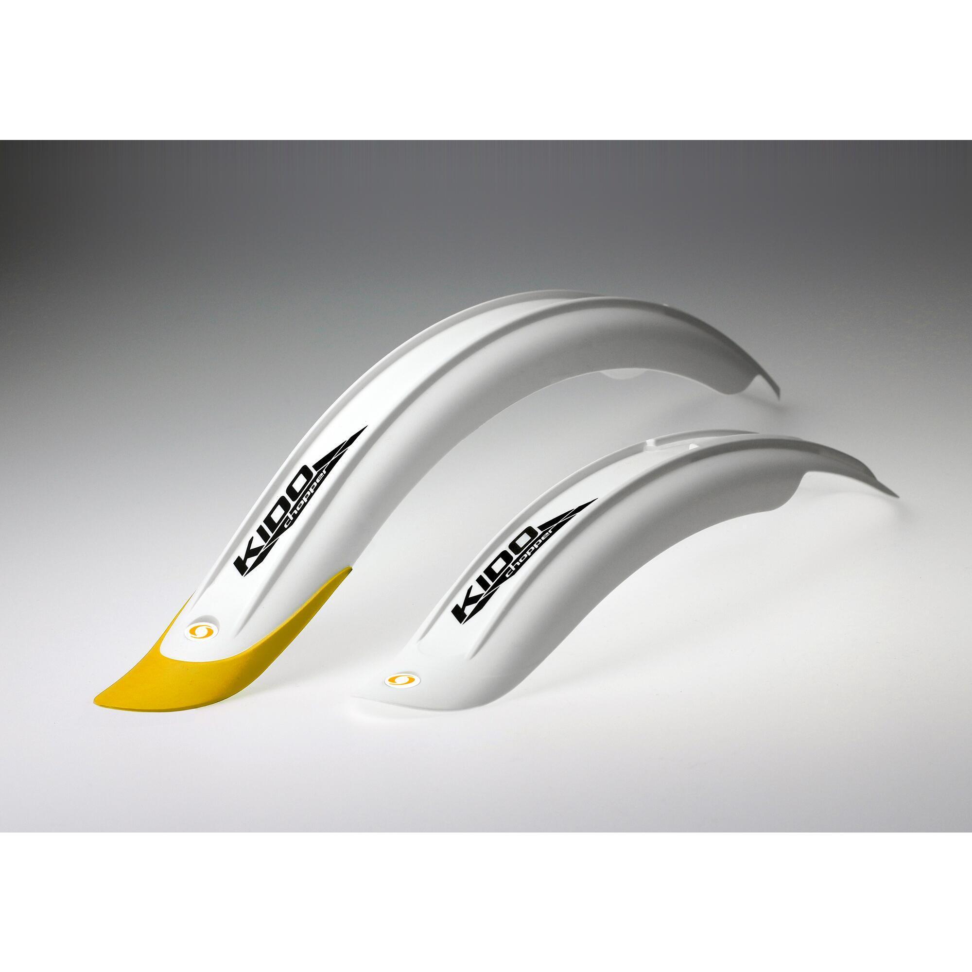 Błotniki Simpla KIDO SHORT 20 P+T biało/żółty