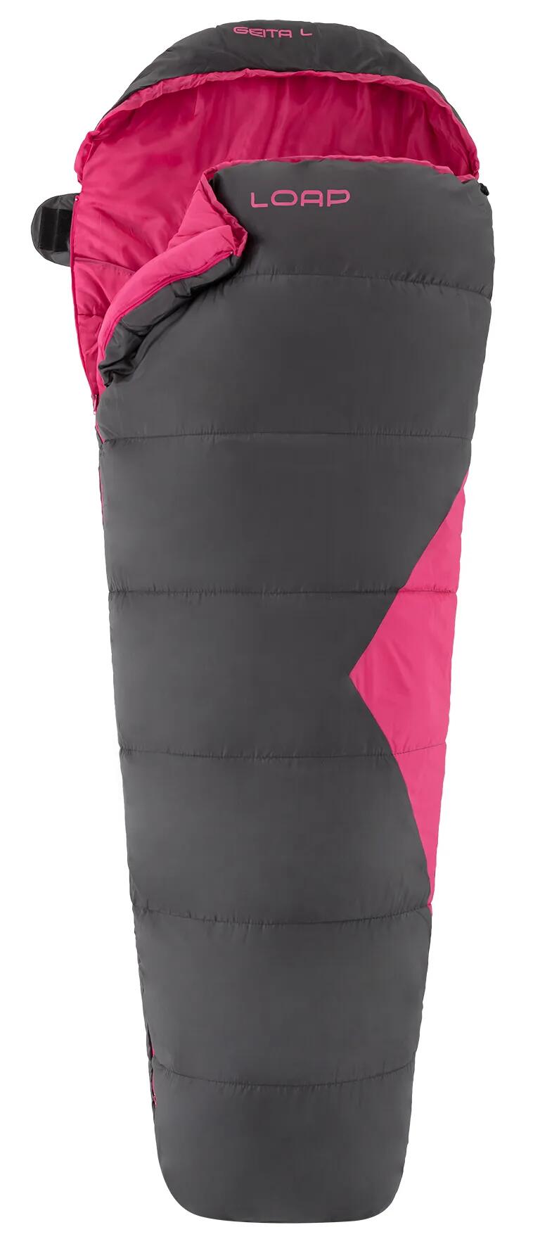 Śpiwór damski Loap Geita Lady Grey 195 cm - lewy zamek