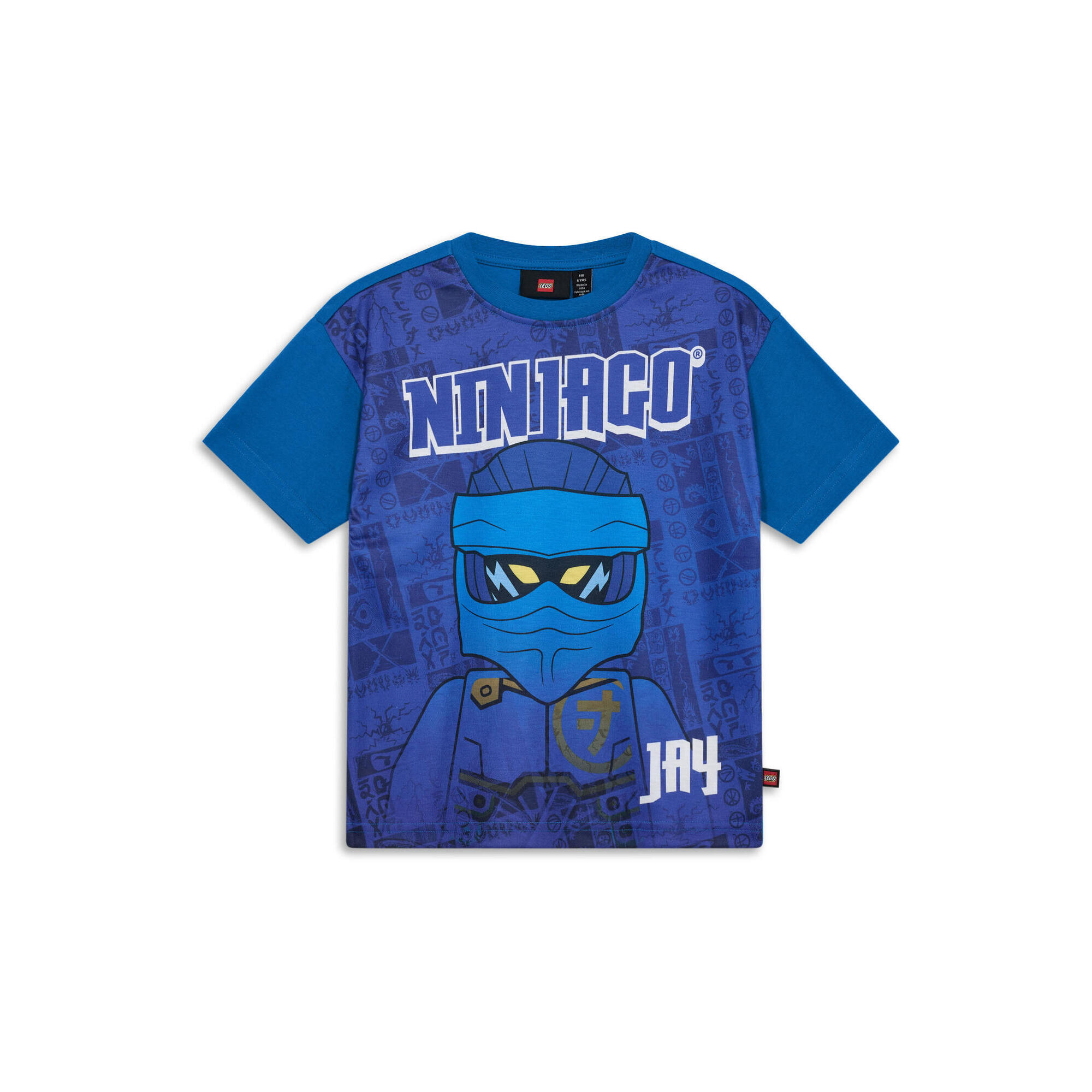 LEGO NINJAGO koszulka dziecięca Taffy 118  bawełna organiczna  niebieska.