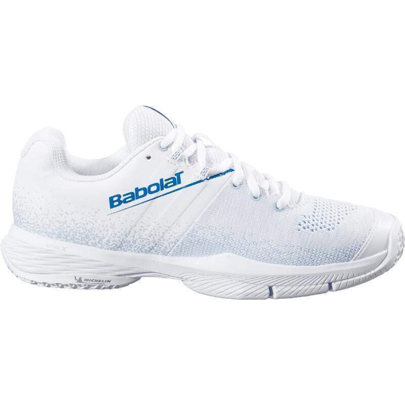 BABOLAT SENSA WOMEN Blanco/Azul SS25 (Zapatillas)
