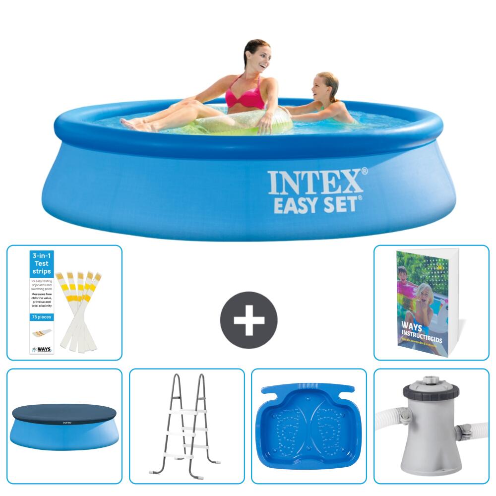 INTEX Basen Easy Set Okrągły - 244x61 cm - 7-częściowy S140