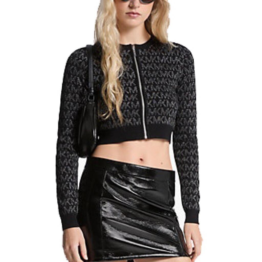 Kurtka MICHAEL KORS MK NK ZIP CARDI Czarny