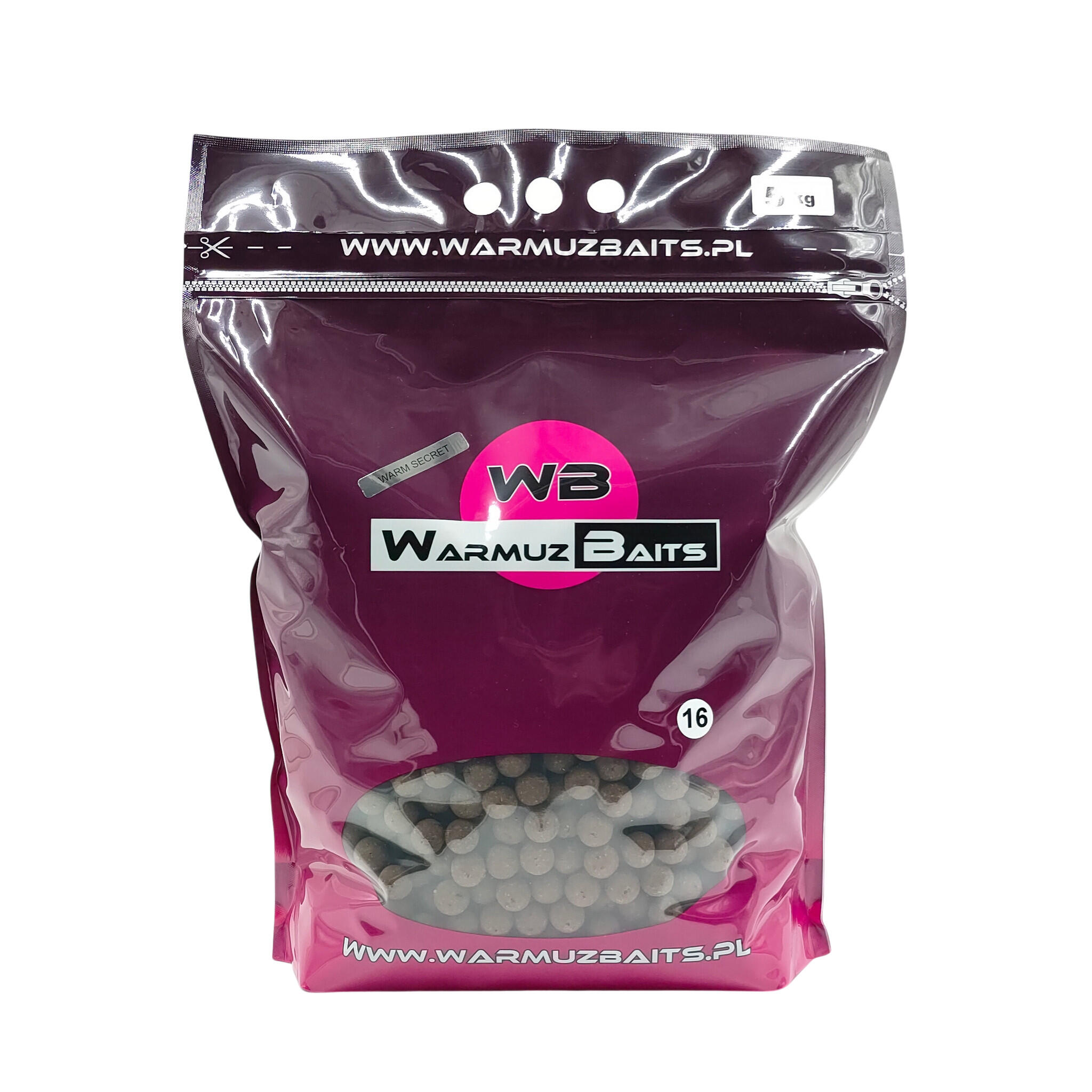 Kulki zanętowe 16mm Warmuz Baits Worek 5kg WARM SECRET