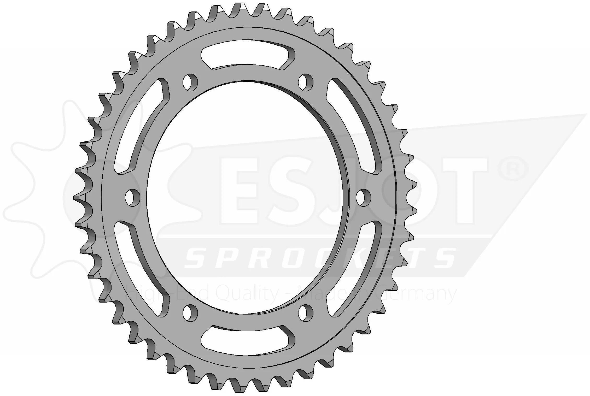 ESJOT Zębatka 530 45z stalowa srebrna