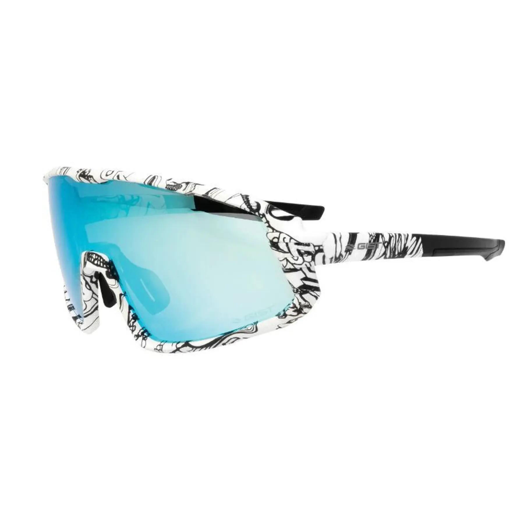 Okulary rowerowe z 3 wymiennymi soczewkami - 100% ochrona uv - uva - uvb optymal