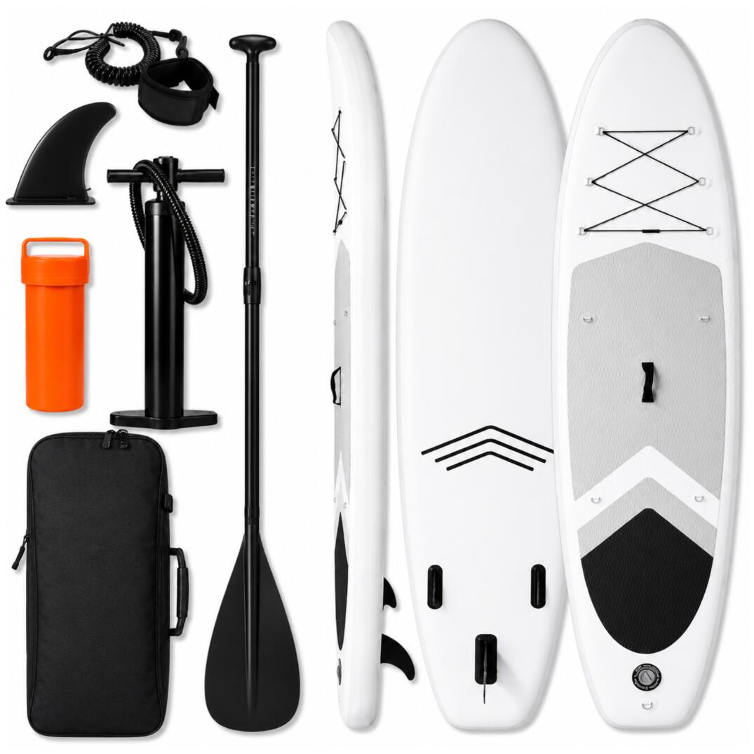 Deska SUP AquaPaddle 335x84x15 cm wiosło pompka zestaw plecak 180 kg