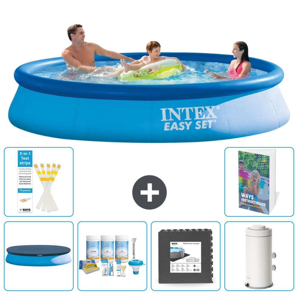 INTEX Basen Easy Set Okrągły - 366x76 cm - 7-częściowy S64