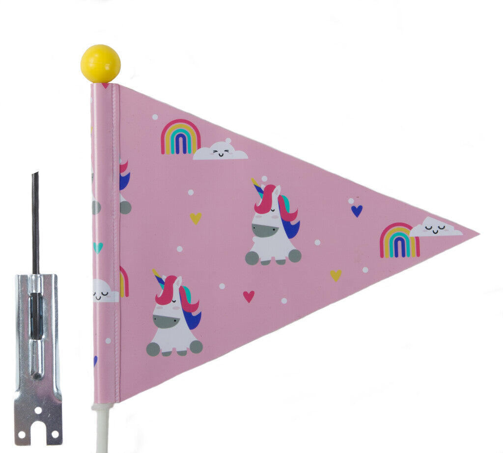 PexKids Unicorn flaga bezpieczeństwa różowa z jednorożcem