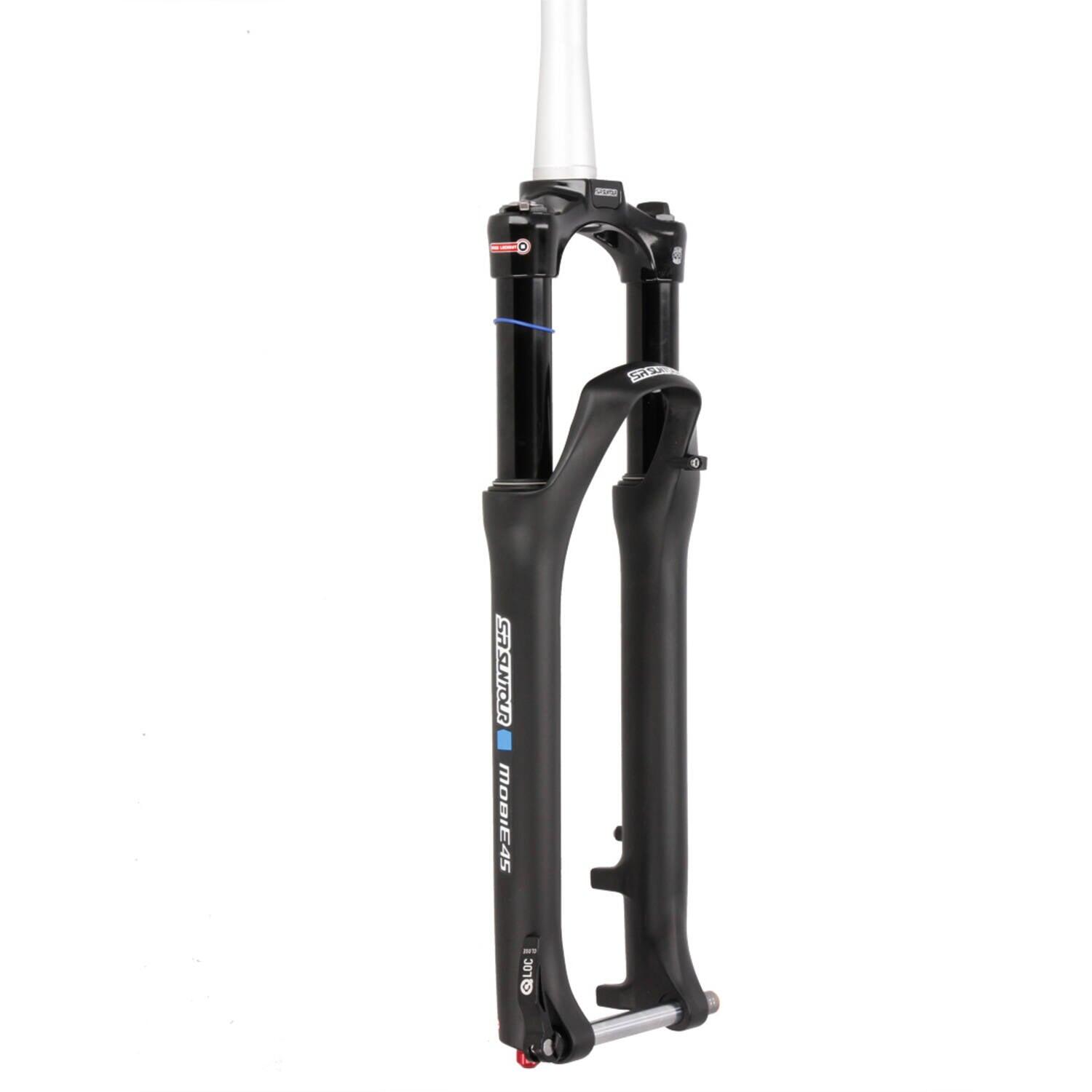 SR Suntour Mobie45 LOR DS Coil 700C 100mm 15mm Czarny