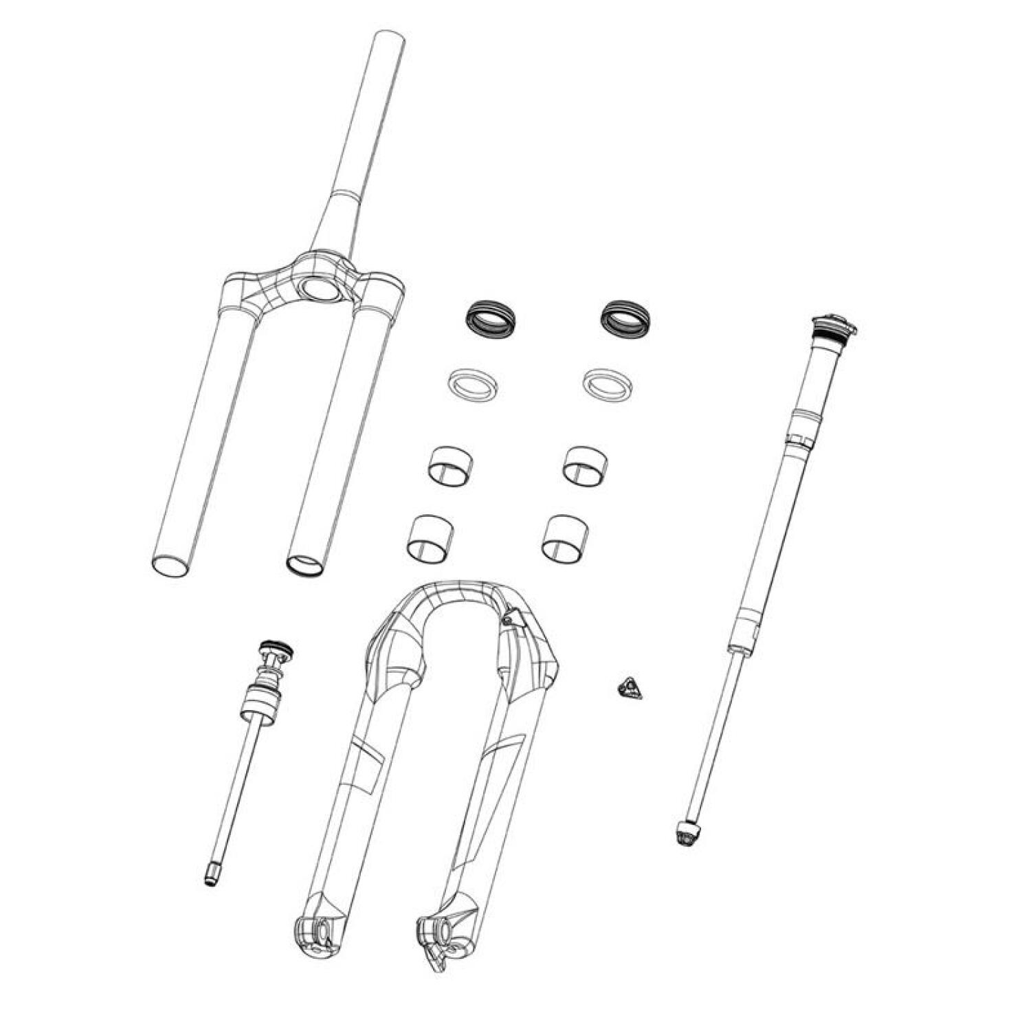 Zestaw kół kompresyjnych Rockshox Crown Rush Rl Fo