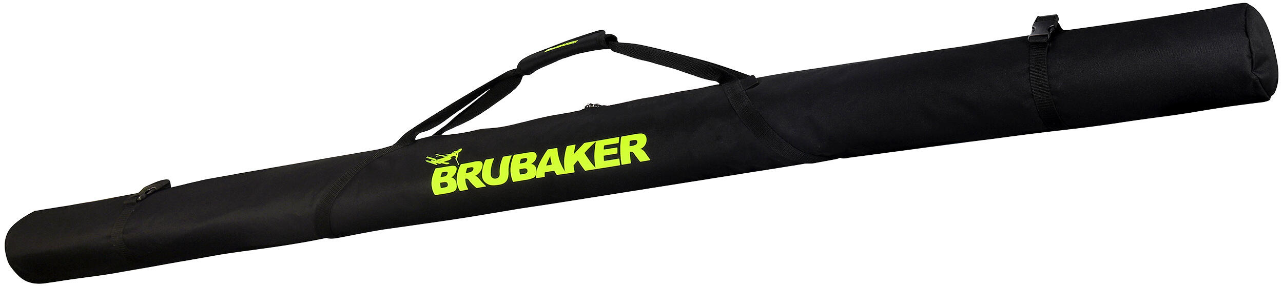 BRUBAKER pokrowiec na narty biegowe 195 cm - czarny neon żółty