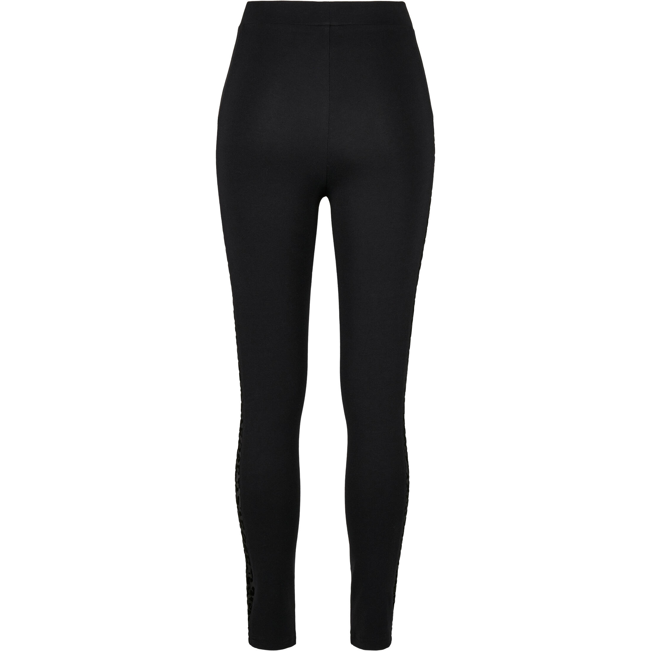 Legginsy damskie Urban Classics flock lace stripe (grandes tailles)
