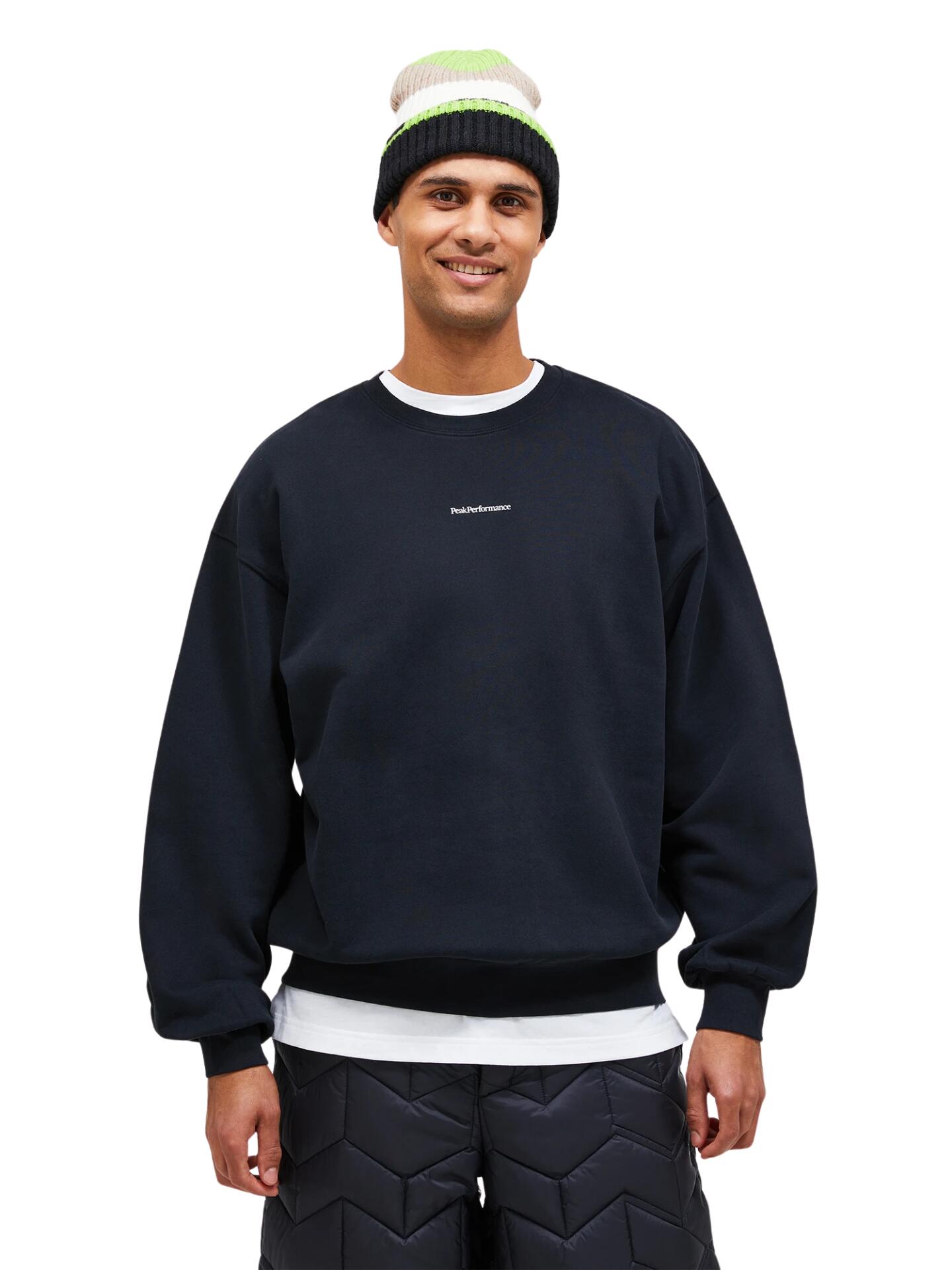 Bluza Peak Performance męska Original Terry Crew czarna - L