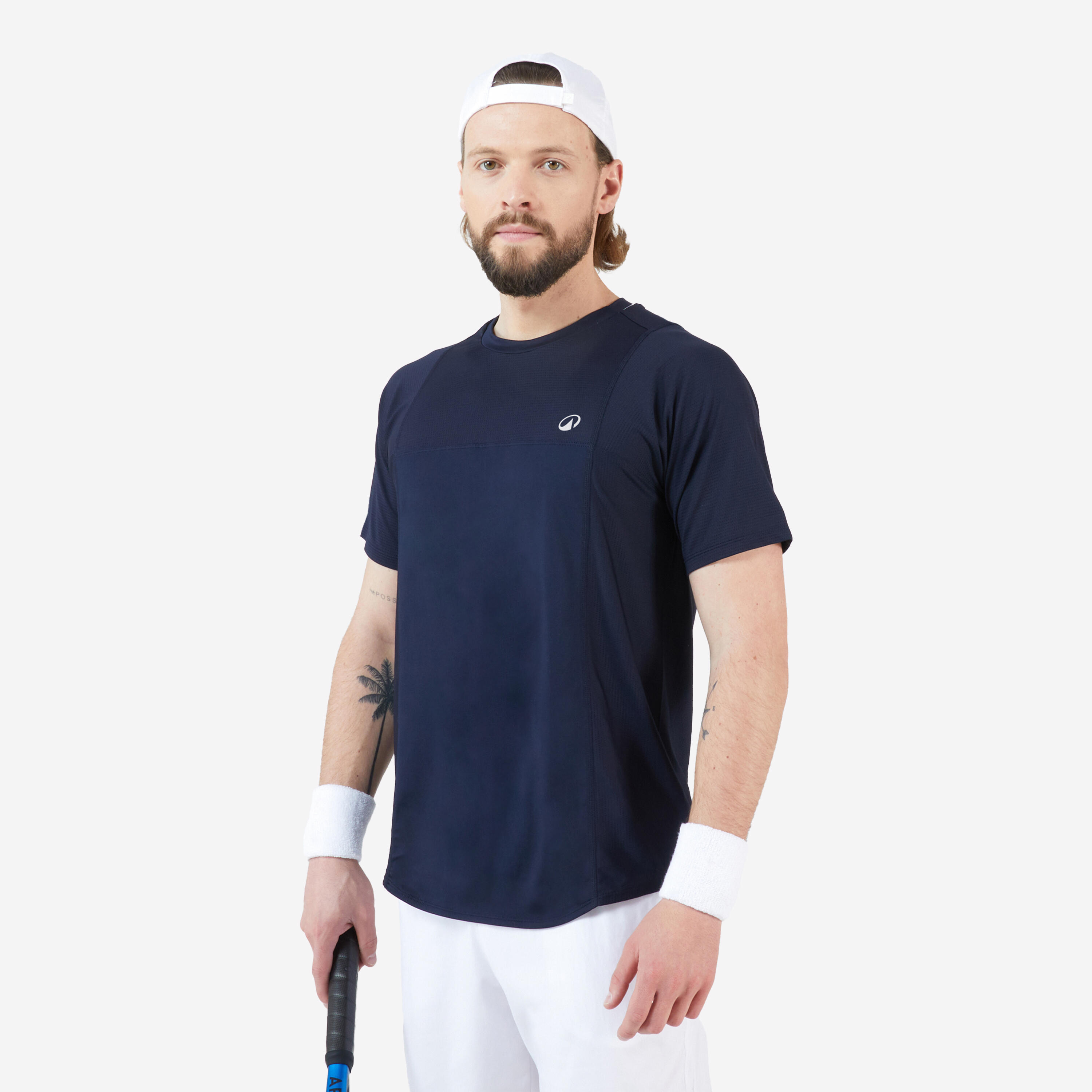 Koszulka tenisowa męska krótki rękaw Artengo Dry Gaël Monfils