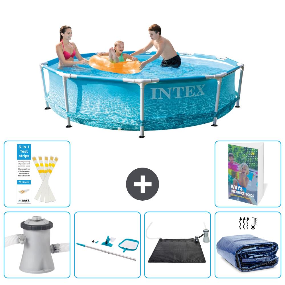 INTEX Basen ze stelażem Okrągły - 305x76 cm - 7-częściowy S235