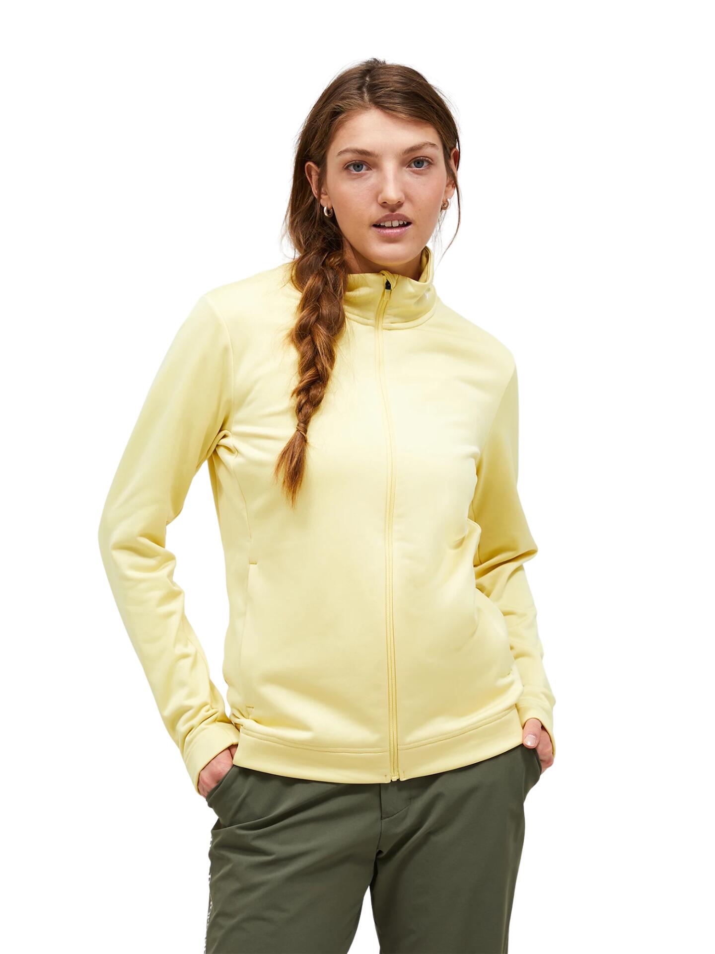 Bluza Peak Performance damska Rider Tech Zip Jacket żółta - S