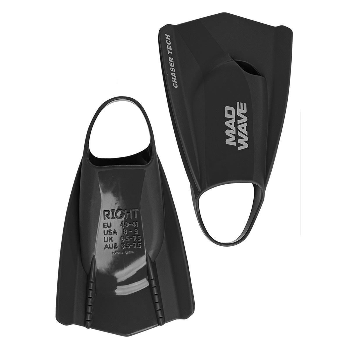 Płetwy Mad Wave Chaser Tech – Czarne – Rozmiar 40–41