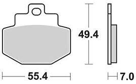 Klocki TRW MCB 727 SRM spiek metalowy