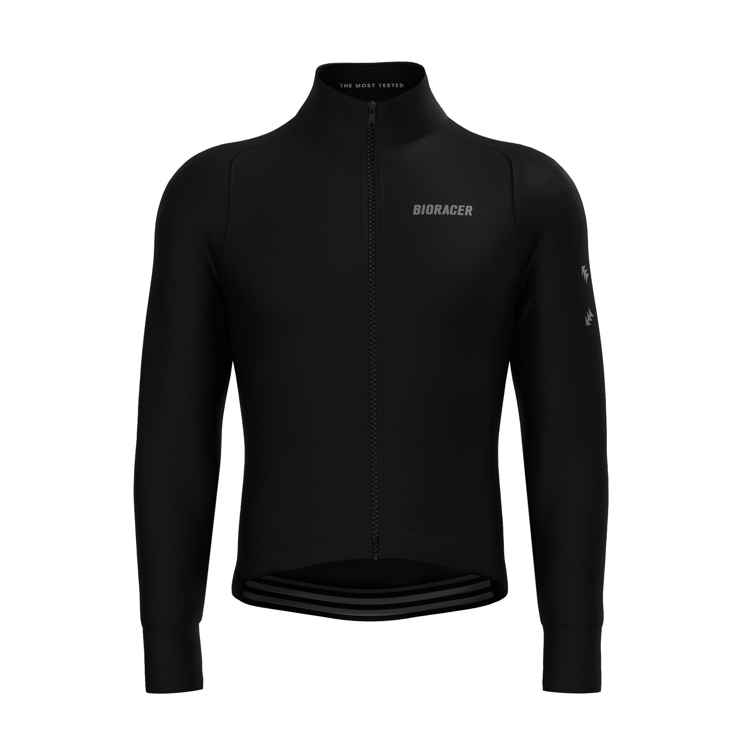 Winter Cycling Jacket Insulating Windproof Men - Tempest Protect Pixel Black