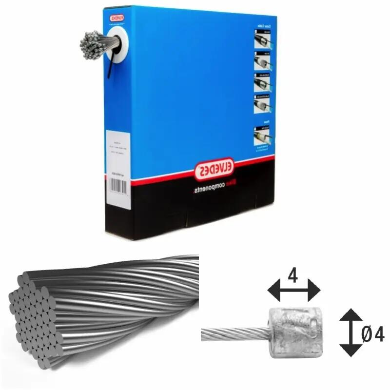 Kable transmisyjne 7x7 drutów inox Ø1,1mm z główką N Ø4x4 Elvedes (x100)