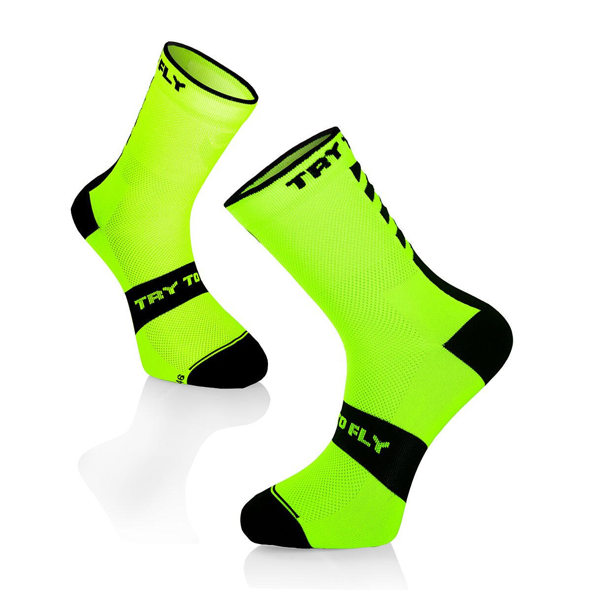 Skarpety rowerowe Skarpety rowerowe Fluo Yellow