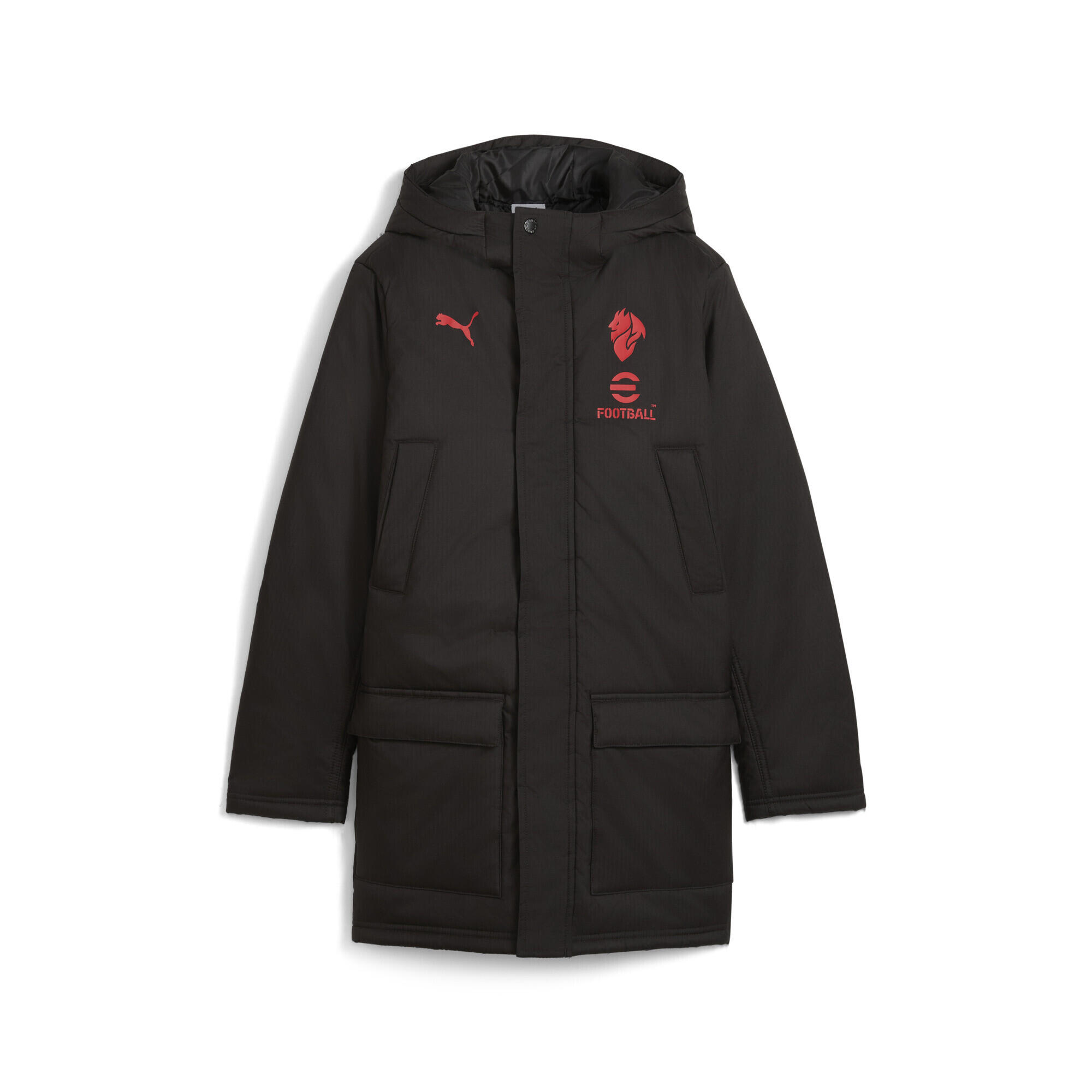 Młodzieżowa kurtka treningowa na zimę AC Milan PUMA