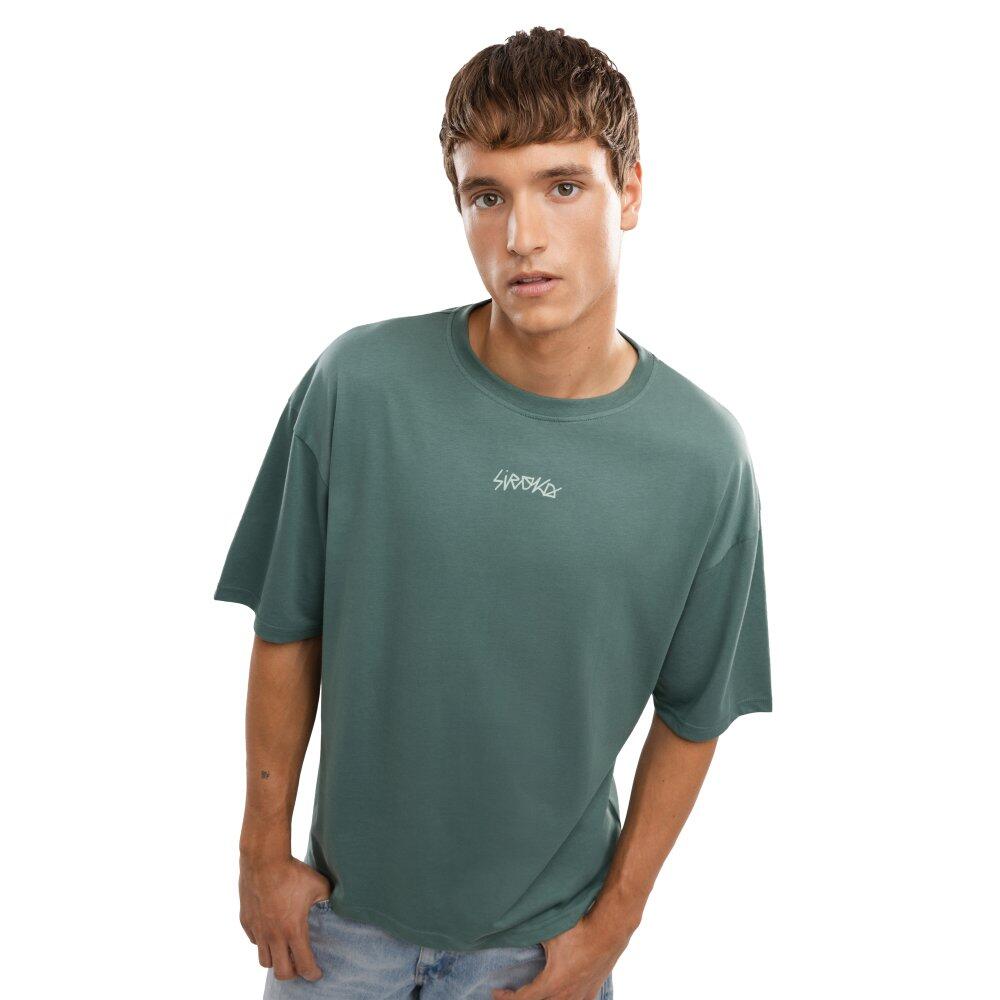 Męski luźny T-shirt Lifestyle Siroko IBZ Ibi Green