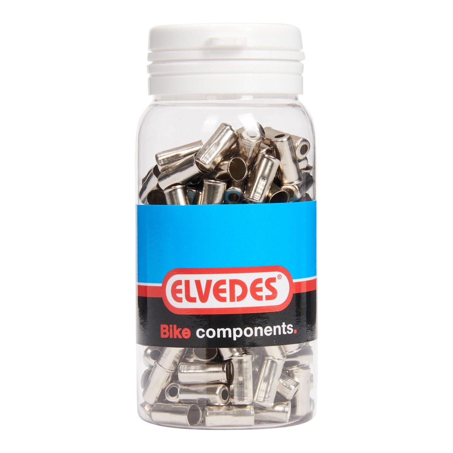 Elvedes nasadki na linkę 5 mm push-fit mosiądz 6-kątne 200 sztuk