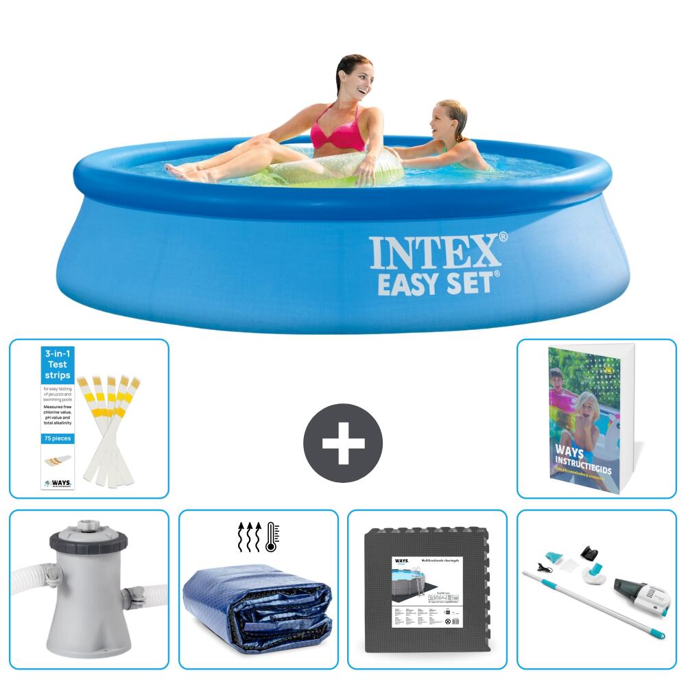 INTEX Basen Easy Set Okrągły - 244x61 cm - 7-częściowy S315