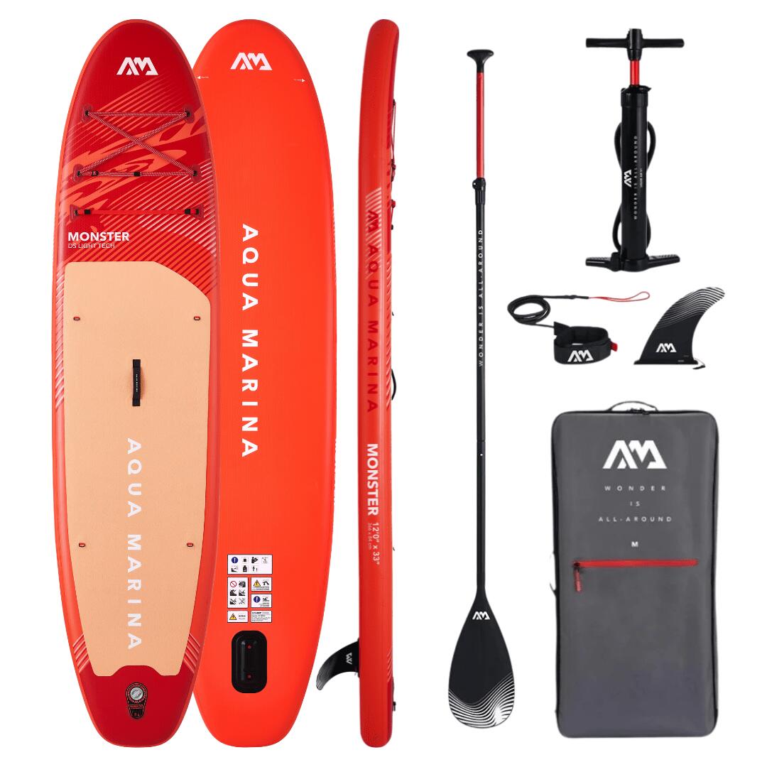 Nadmuchiwany SUP Aqua Marina Monster 12’0 – XXL stabilny i o nośności 170 kg