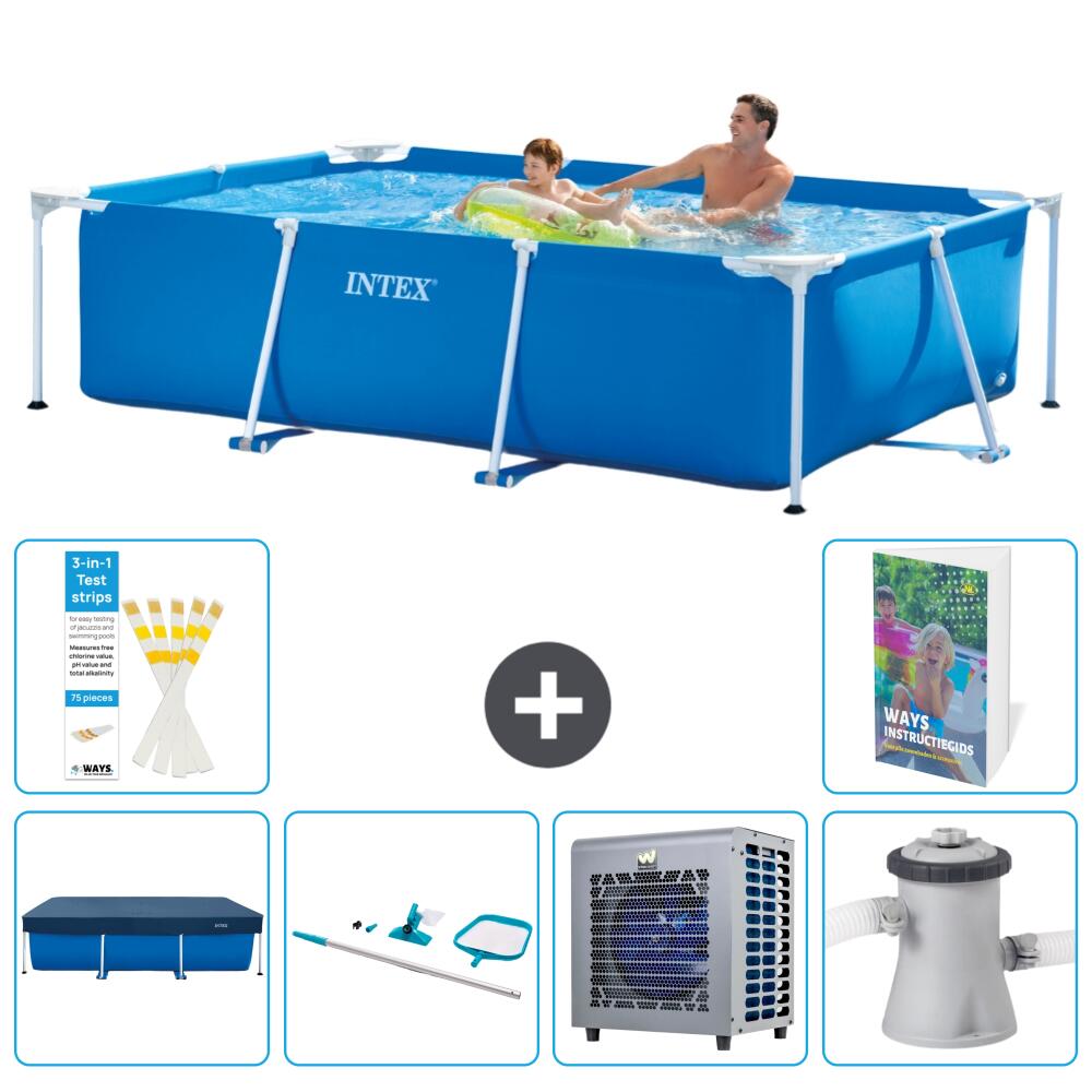 INTEX Basen ze stelażem Prostokątny - 260x160x65 cm - 7-częściowy S109