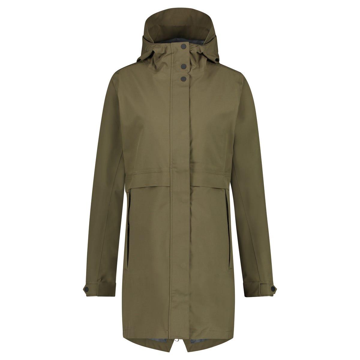 Parka Rain Jacket Women Green
