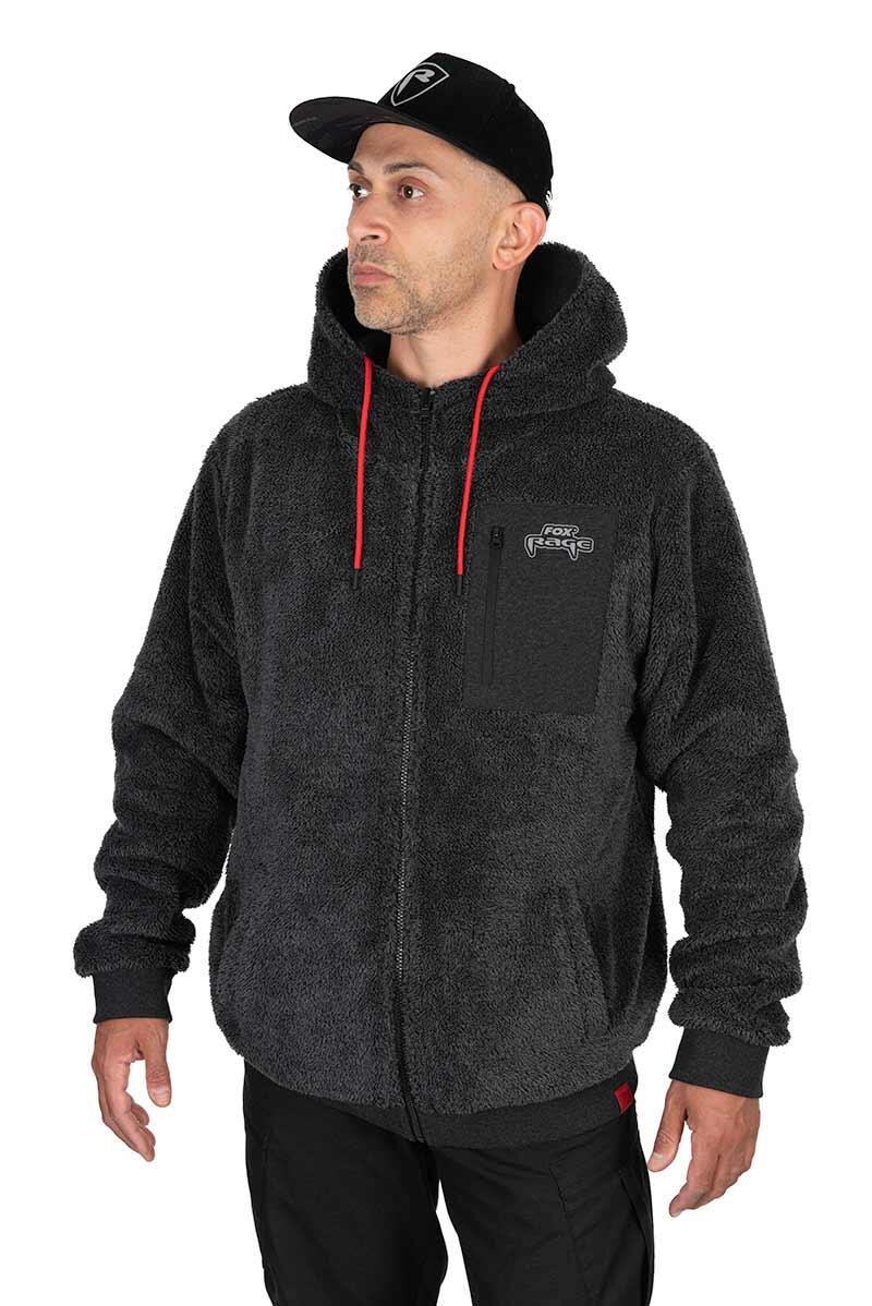 Bluza z kapturem z pełnym zamkiem błyskawicznym Fox Rage Sherpa