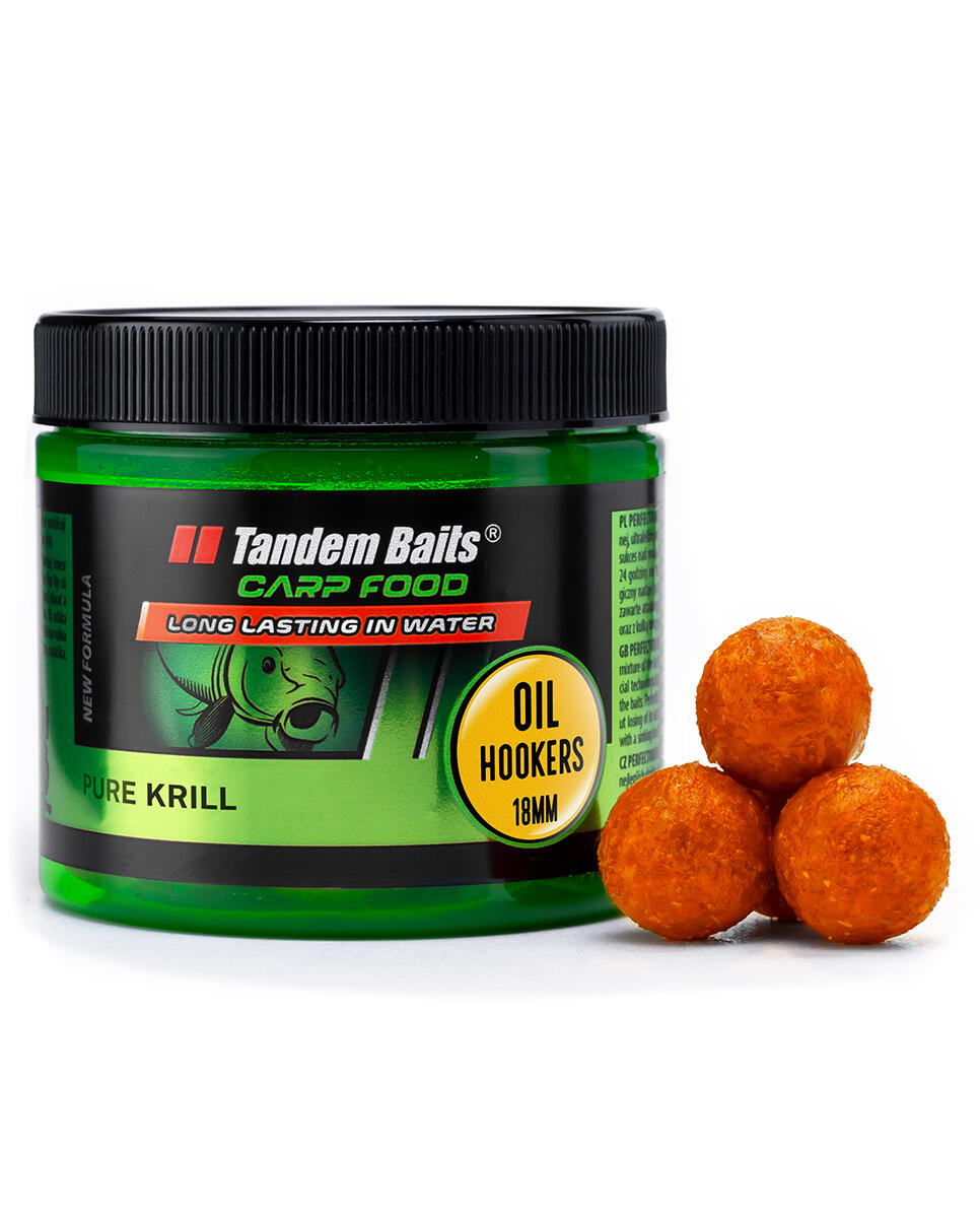 Kulki haczykowe Carp Food Oil Hookers 18mm/120g Czysty Kryl