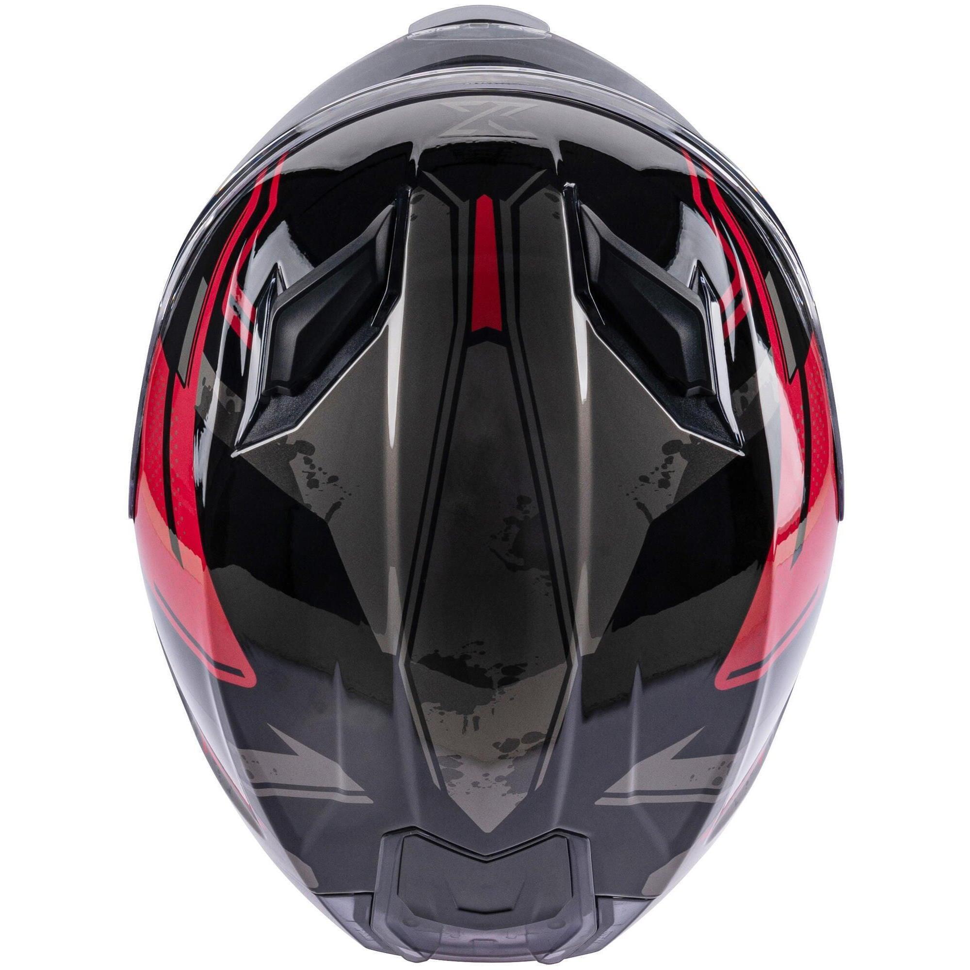 Kask integralny SPEC-X SX-82.03/R1 Stinger L 59–60 cm czerwony/czarny/szary