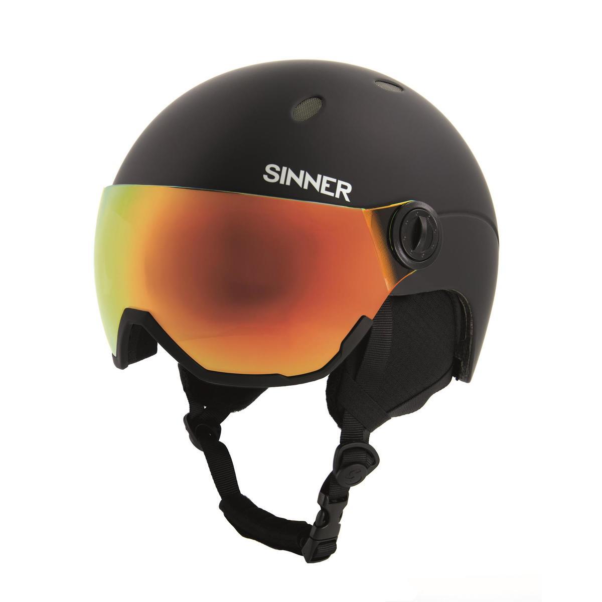 Kask narciarski SINNER TITAN VISOR TRANS+ - Czarny