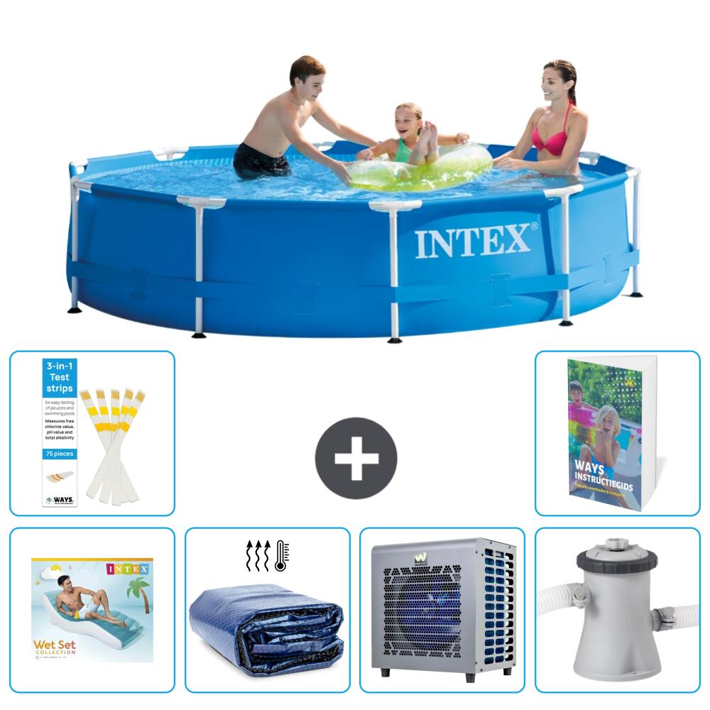 INTEX Basen ze stelażem Okrągły - 305x76 cm - 7-częściowy S112