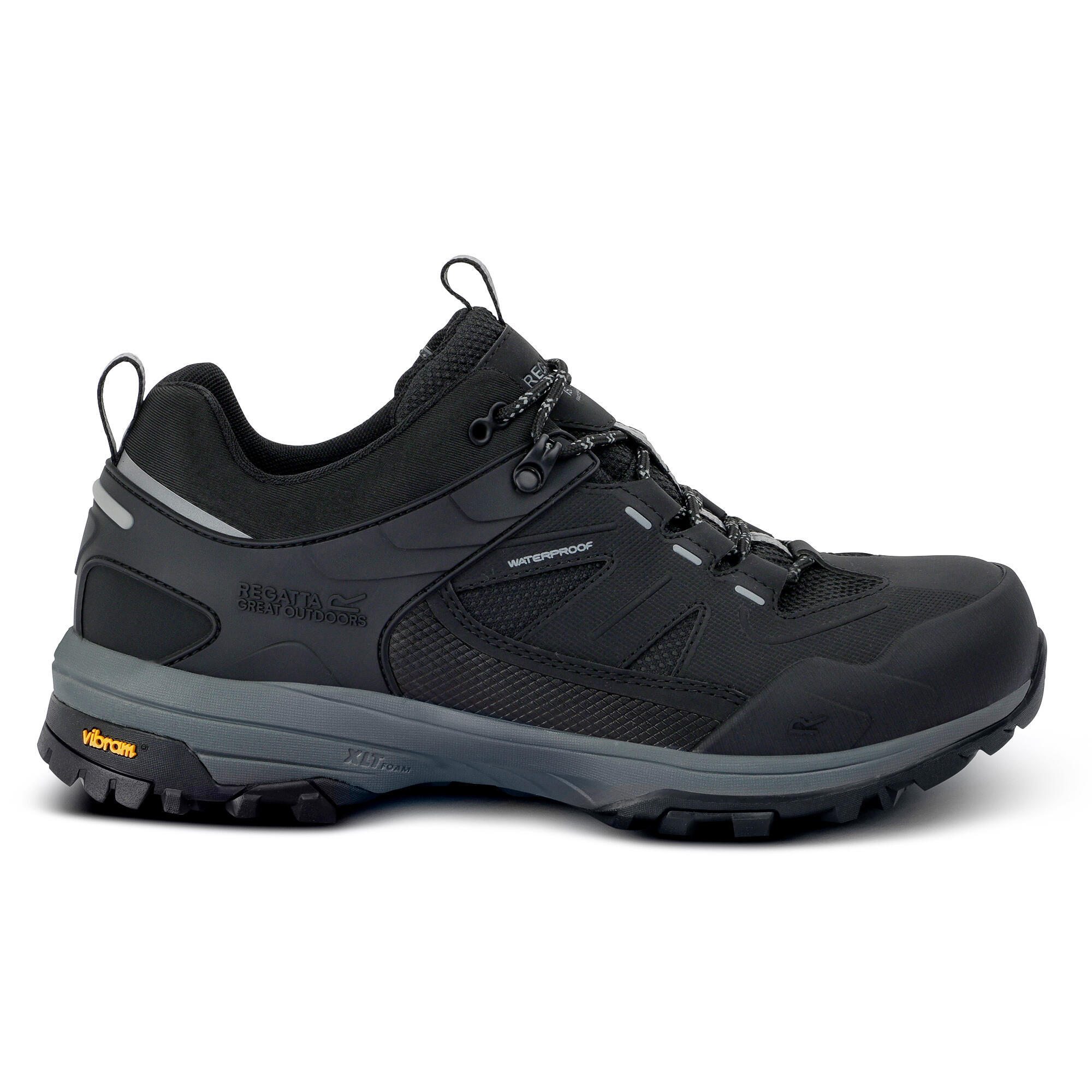 Buty męskie trekkingowe niskie z membraną Regen Vibram
