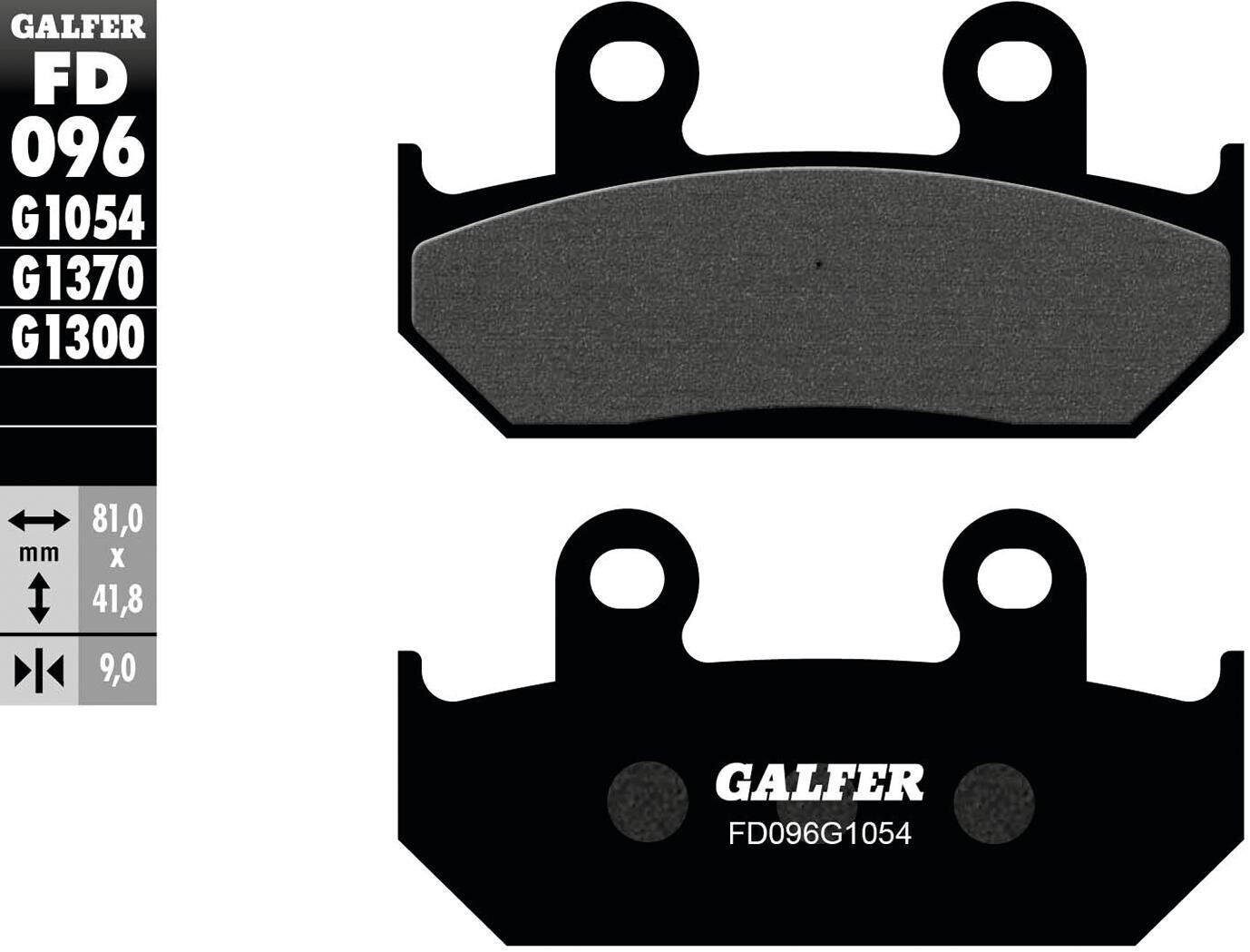 GALFER FD096 (G1054) klocki hamulcowe organiczne ECE R90