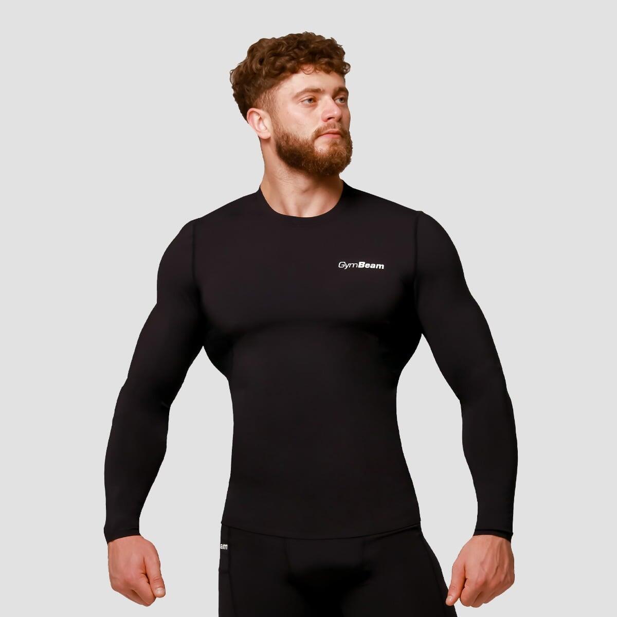 Koszulka męska fitness kompresyjna czarna Mid