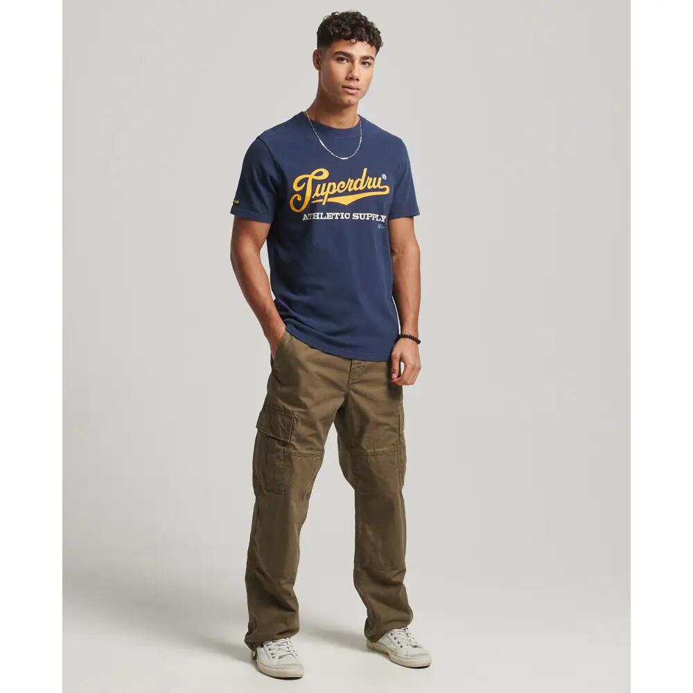 Ekologiczny T-shirt Superdry Vintage Scripted College