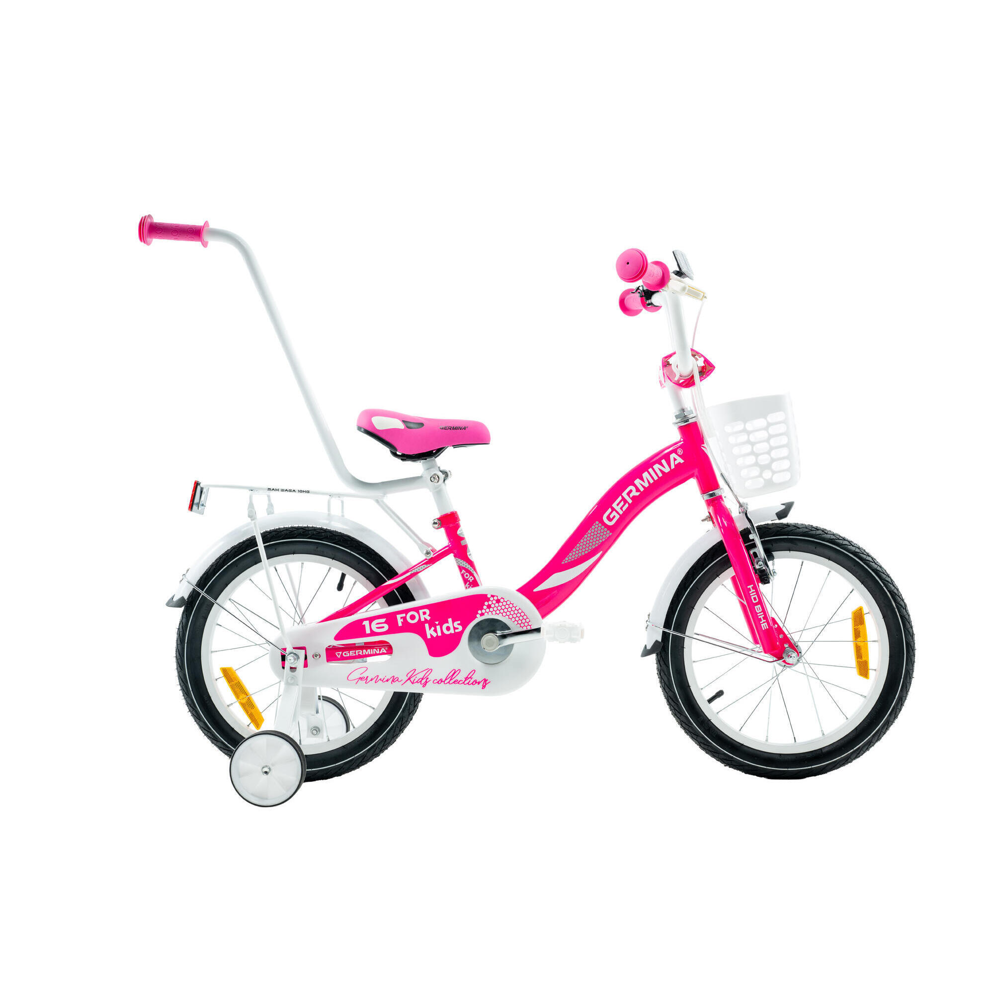 Rowerek dziecięcy GERMINA 16 dameczka dziewczęcy z kółka bocznymi