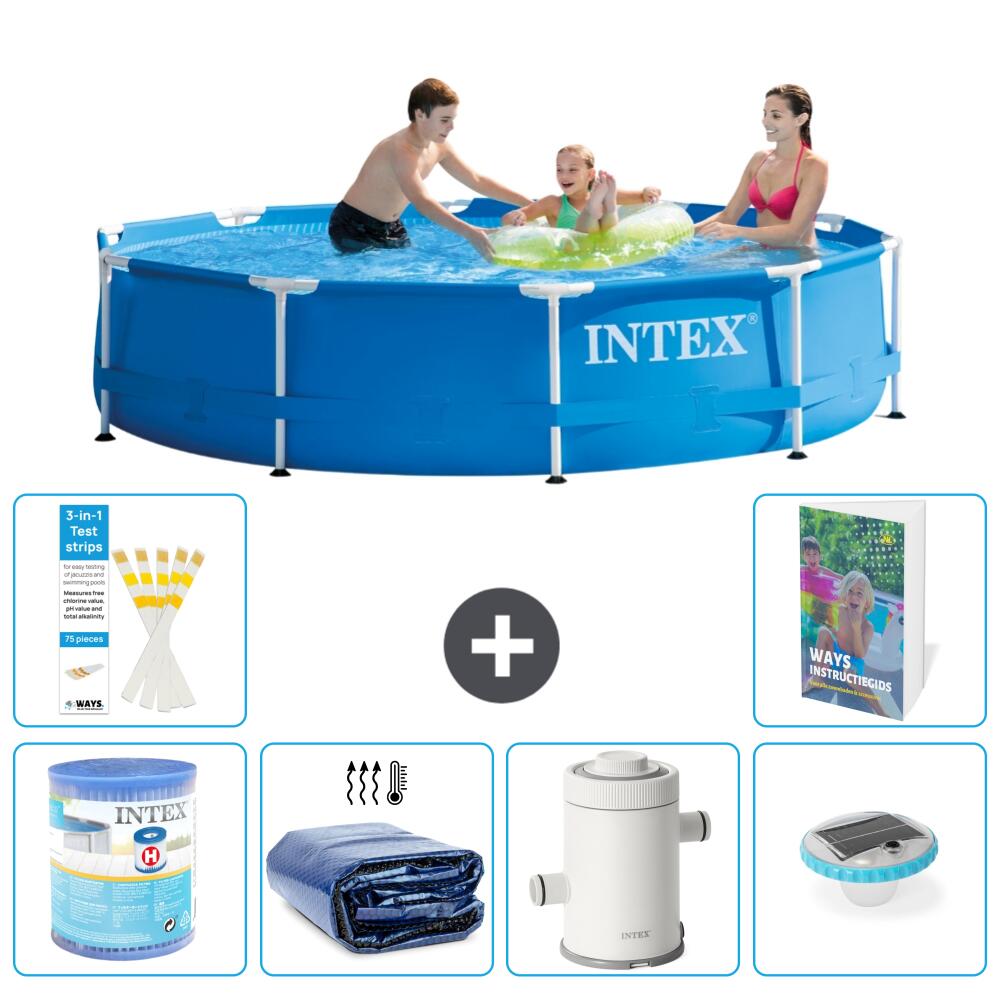 INTEX Basen ze stelażem Okrągły - 305x76 cm - 7-częściowy S101