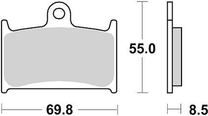 TRW Sinter MCB595SV - Klocki hamulcowe do motocykli