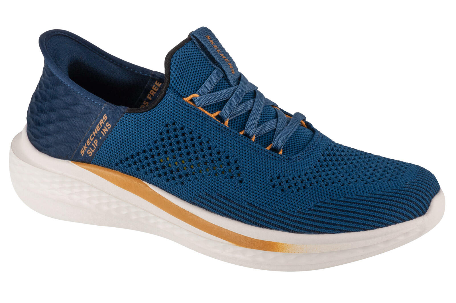 Buty SKECHERS SLIP-INS 210810S SLADE Niebieski