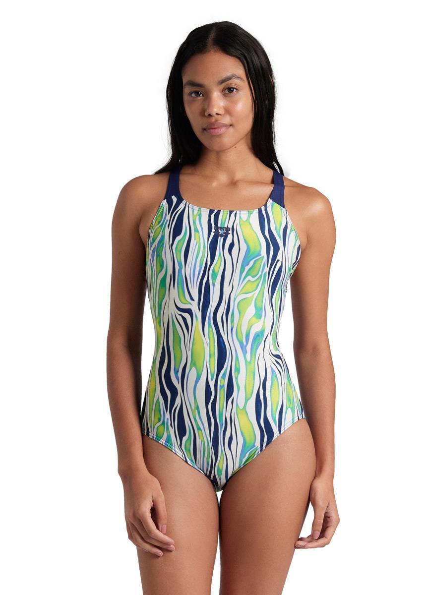 Strój Kąpielowy Arena Zebra Stripes Swim Pro Back – Wielokolorowy – Rozmiar 42