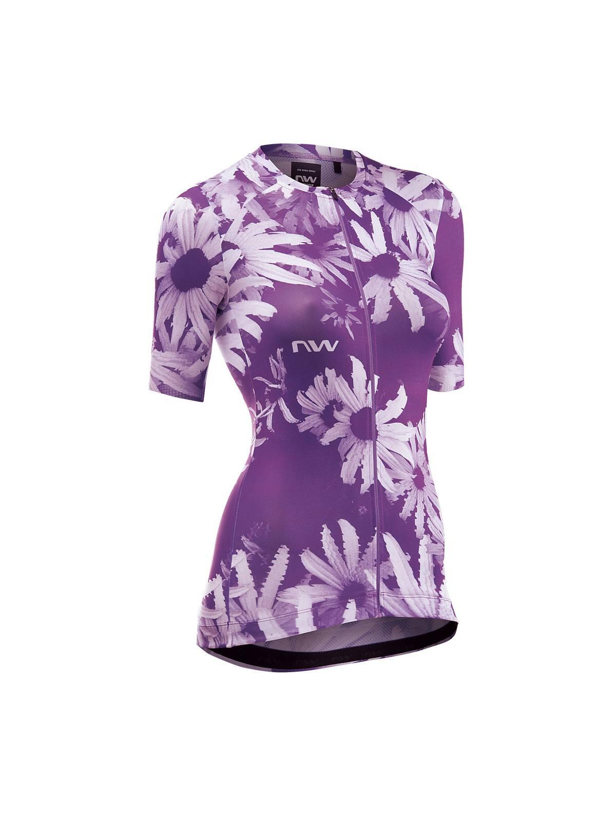 Koszulka rowerowa damska NORTHWAVE Blade Woman Jersey fioletowy